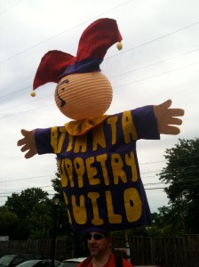 Atlanta Puppetry Guild giant mascot in the Puppet Parade