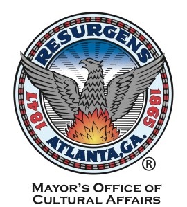 round logo that says Resurgens Atlanta and has a phoenix in the middle